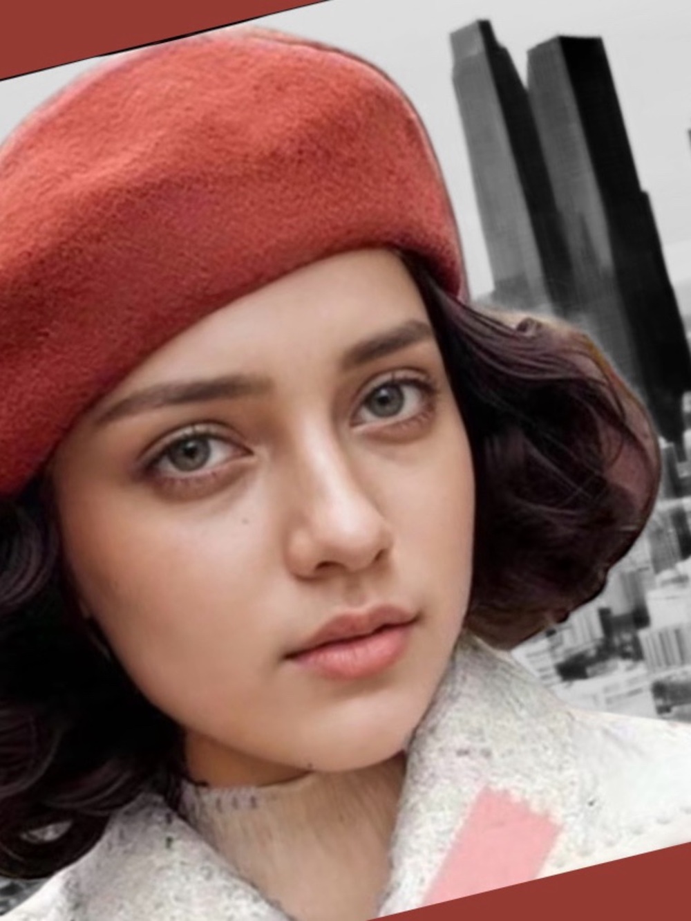 Beautiful 2-in-1 Terracotta French Beret with